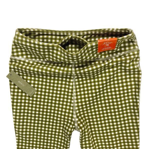 J. Crew Weekend 7/8 High-Rise Leggings Women S Olive Green Casual Stretchy Tight - Picture 6 of 15